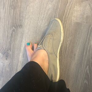 Well Worn Keds Gray Canvas Sneakers Shoes